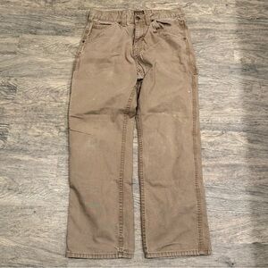 Schmidt Brown Workwear Straight-Leg Pants